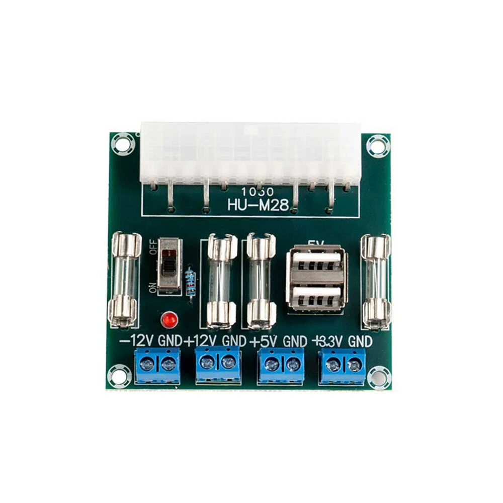 ATX Power Computer Supply Adapter Board Module 24 Pin 5A USB Interface for Computer Desktop Electrical Accesories — ATX