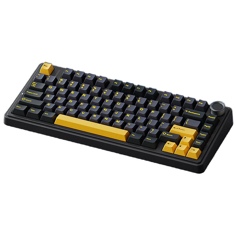 AULA F75 80 Keys Tri-mode Customized Mechanical Gaming Keyboard Hot Swappable RGB BT/2.4G/Type-C 75% Layout Wireless Gaming Keyboard Gasket Structure — view 10