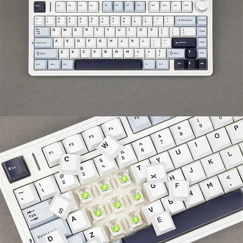 AULA F75 80 Keys Tri-mode Customized Mechanical Gaming Keyboard Hot Swappable RGB BT/2.4G/Type-C 75% Layout Wireless Gaming Keyboard Gasket Structure — view 6