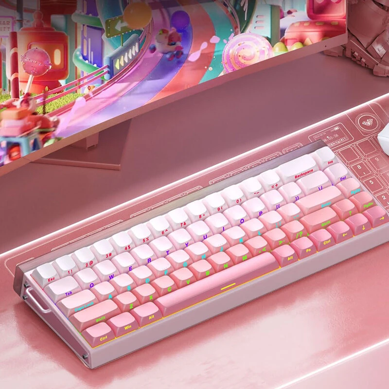 AULA Hero 68 HE Wired Mechanical Gaming Keyboard Hall Effect Magnetic Switch with Adjustable Actuation Rapid Trigger Mode 8K Hz Polling Rate 0.125ms Latency RGB Backlit Hot-swap 60% Layout  Keyboard — view 7