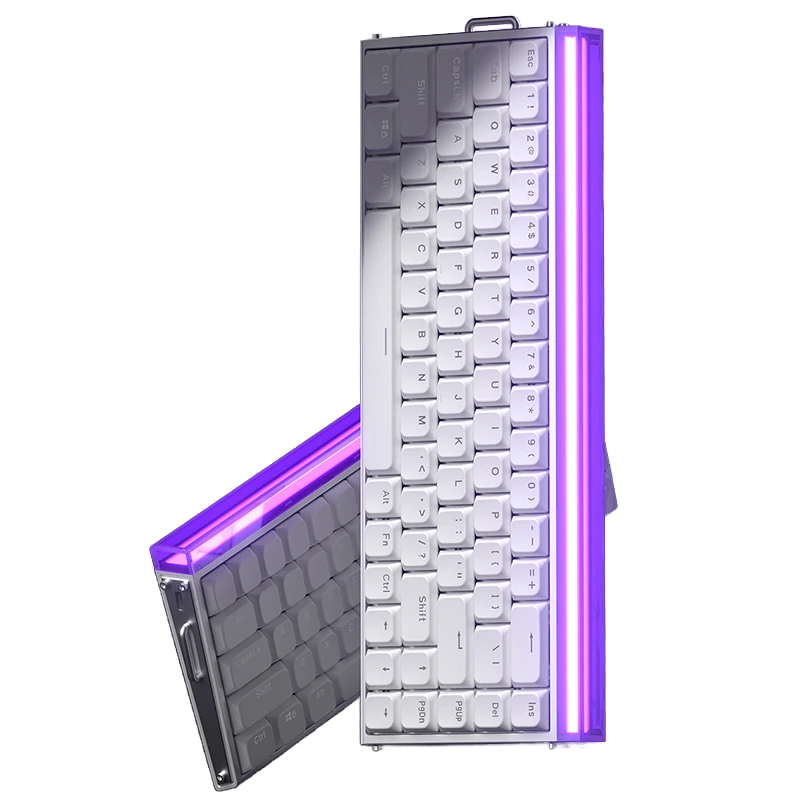 AULA Hero68mini Low Profile Magnetic Switch Keyboard Full Aluminum 68-Keys RGB Lighting 8000Hz Polling Rate Rapid Trigger 0.01mm Wired E-sports Gamer Keyboard — AULA