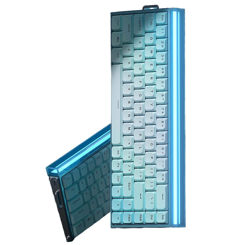 AULA Hero68mini Low Profile Magnetic Switch Keyboard Full Aluminum 68-Keys RGB Lighting 8000Hz Polling Rate Rapid Trigger 0.01mm Wired E-sports Gamer Keyboard — view 2