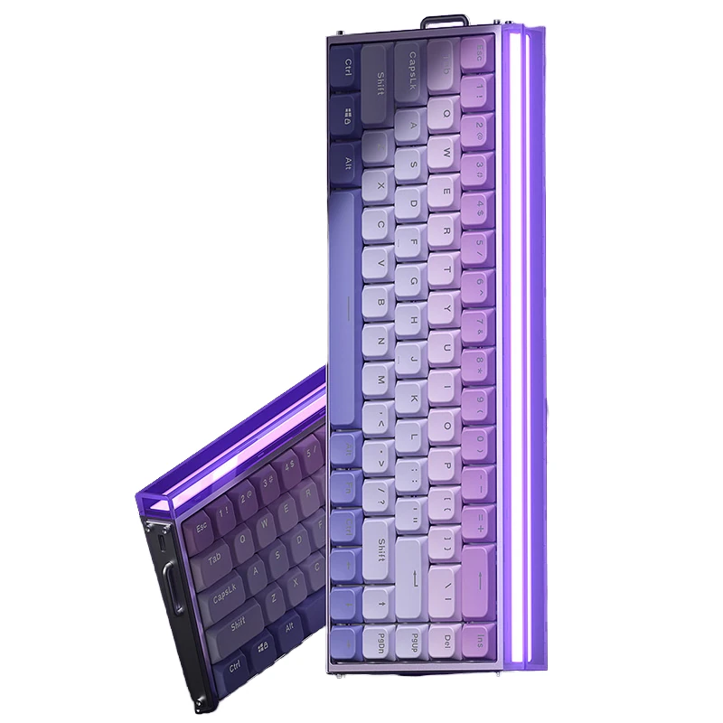 AULA Hero68mini Low Profile Magnetic Switch Keyboard Full Aluminum 68-Keys RGB Lighting 8000Hz Polling Rate Rapid Trigger 0.01mm Wired E-sports Gamer Keyboard — view 5