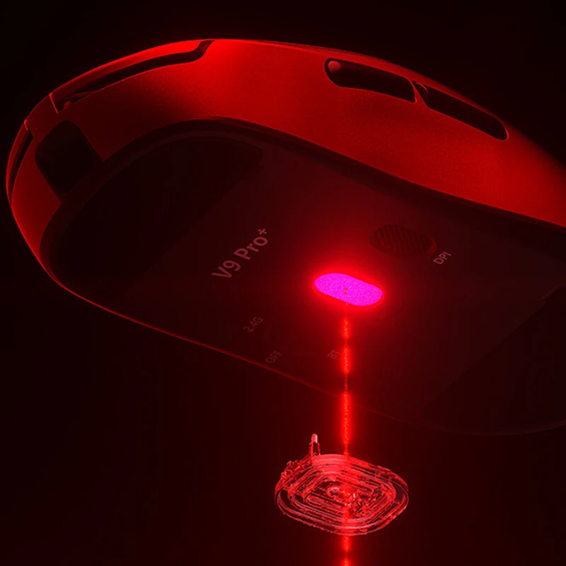 AULA V9Ultra Tri-mode Wireless Gaming Mouse with RGB Light Dual 8K Polling Rate PAW3950 Sensor 42000DPI 55g Lightweight Ergonomic Design Esports Gamer Mice — view 5