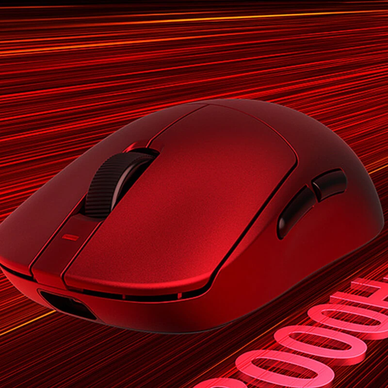 AULA V9Ultra Tri-mode Wireless Gaming Mouse with RGB Light Dual 8K Polling Rate PAW3950 Sensor 42000DPI 55g Lightweight Ergonomic Design Esports Gamer Mice — view 8