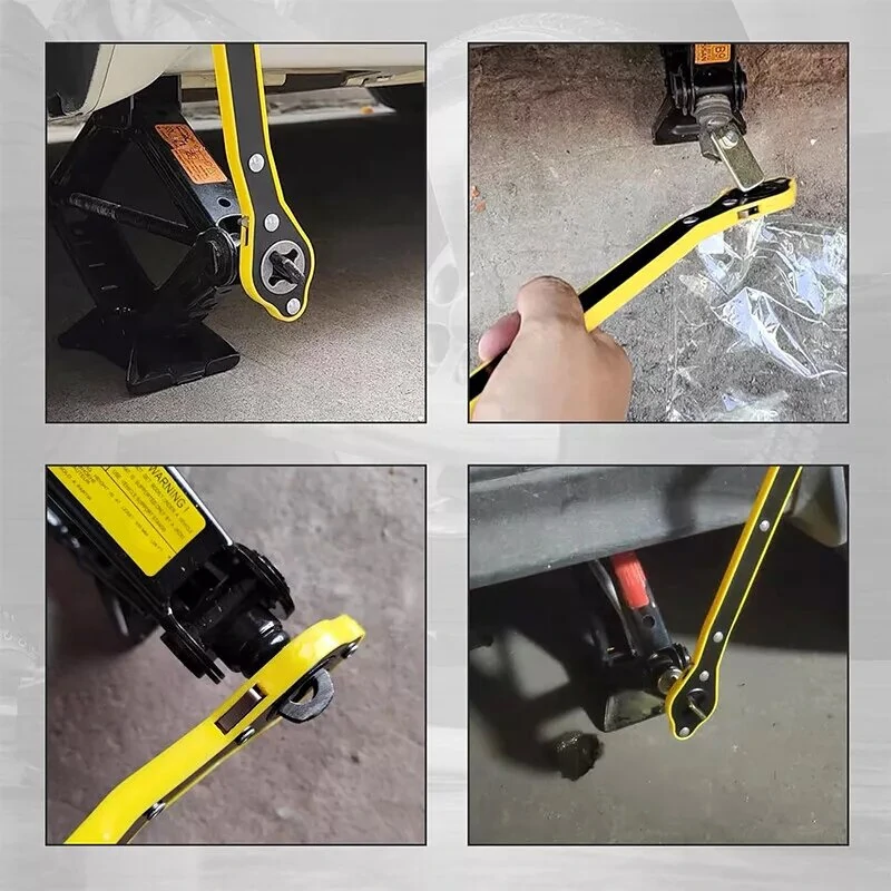 Auto Labor-saving Car Jack Ratchet Wrench 360° forward and reverse knob design Jack Ratchet Wrench Hand Tool Phillips Screwdriver — view 3
