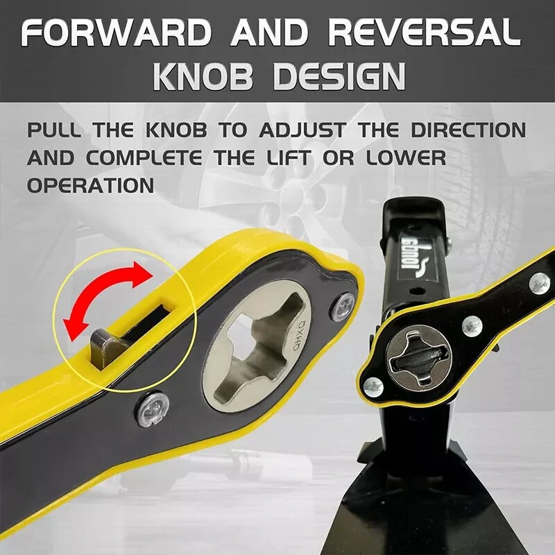 Auto Labor-saving Car Jack Ratchet Wrench 360° forward and reverse knob design Jack Ratchet Wrench Hand Tool Phillips Screwdriver — view 6
