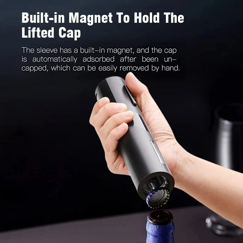 Automatic Electric Wine Openers USB Rechargeable Bottle Openers Corkscrew Wine Cap Opener — view 5