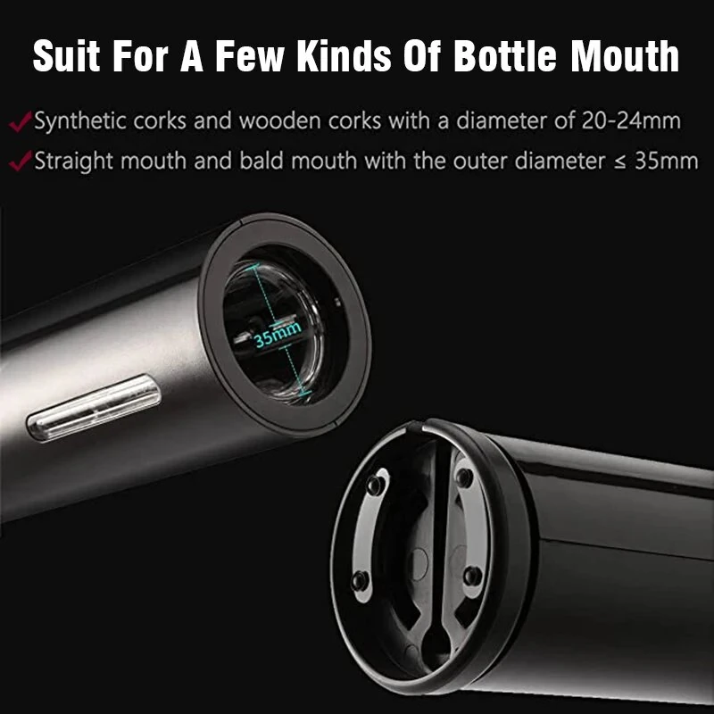 Automatic Electric Wine Openers USB Rechargeable Bottle Openers Corkscrew Wine Cap Opener — view 8