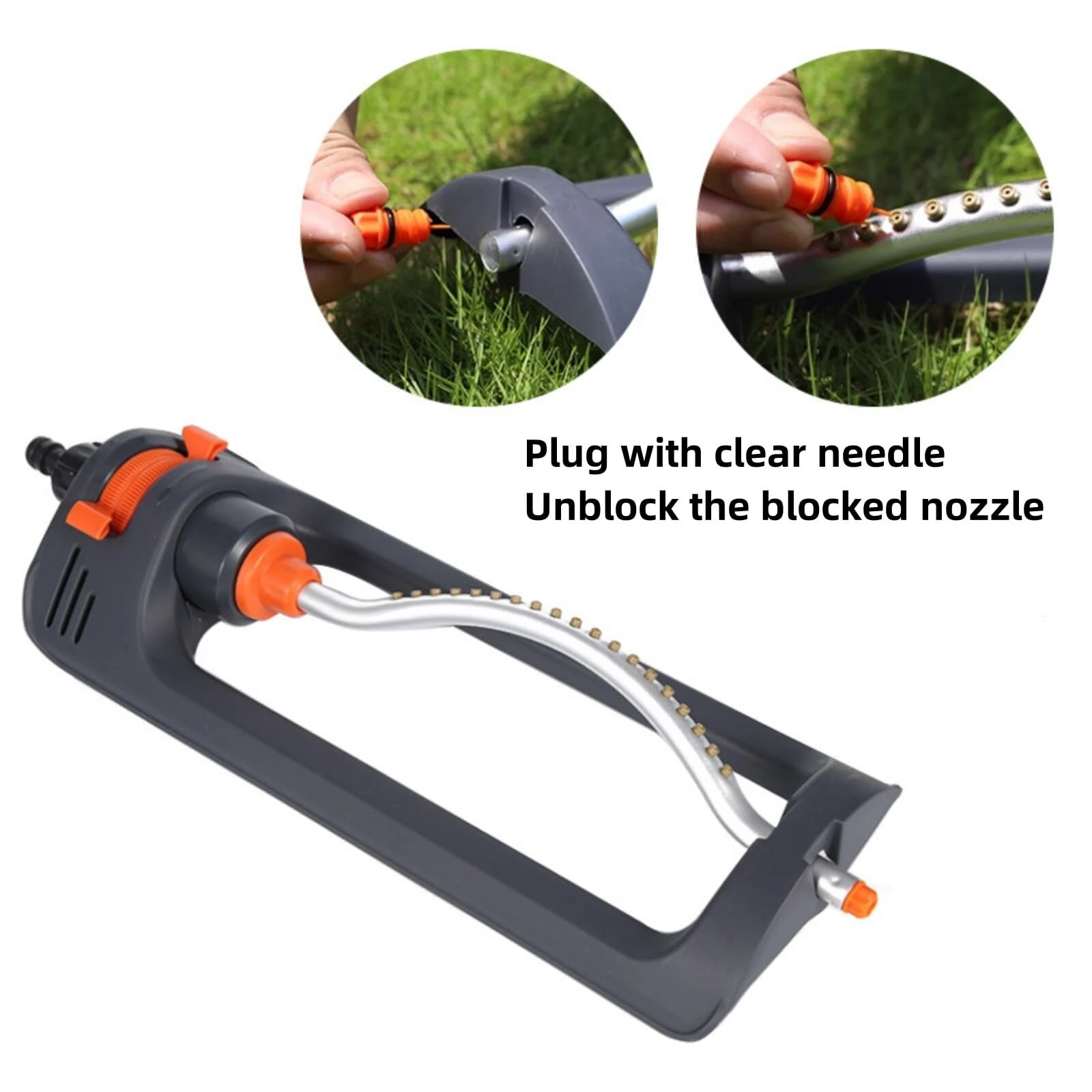 Automatic Oscillating Sprinkler 19 Hole 4 Modes Lawn & Garden Essential Watering System Irrigation Device for Home Gardens Agricultural Fields Water Sprinkler for Lawn — view 6