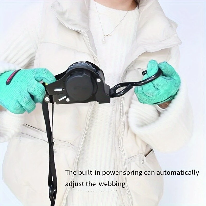 Automatic Retractable Stretch Wrapping Straps Polyester Rust-Resistant Tensioner 3.3m 680KG Wear-Resistant No Assembly Required Cargo Transportation — view 5