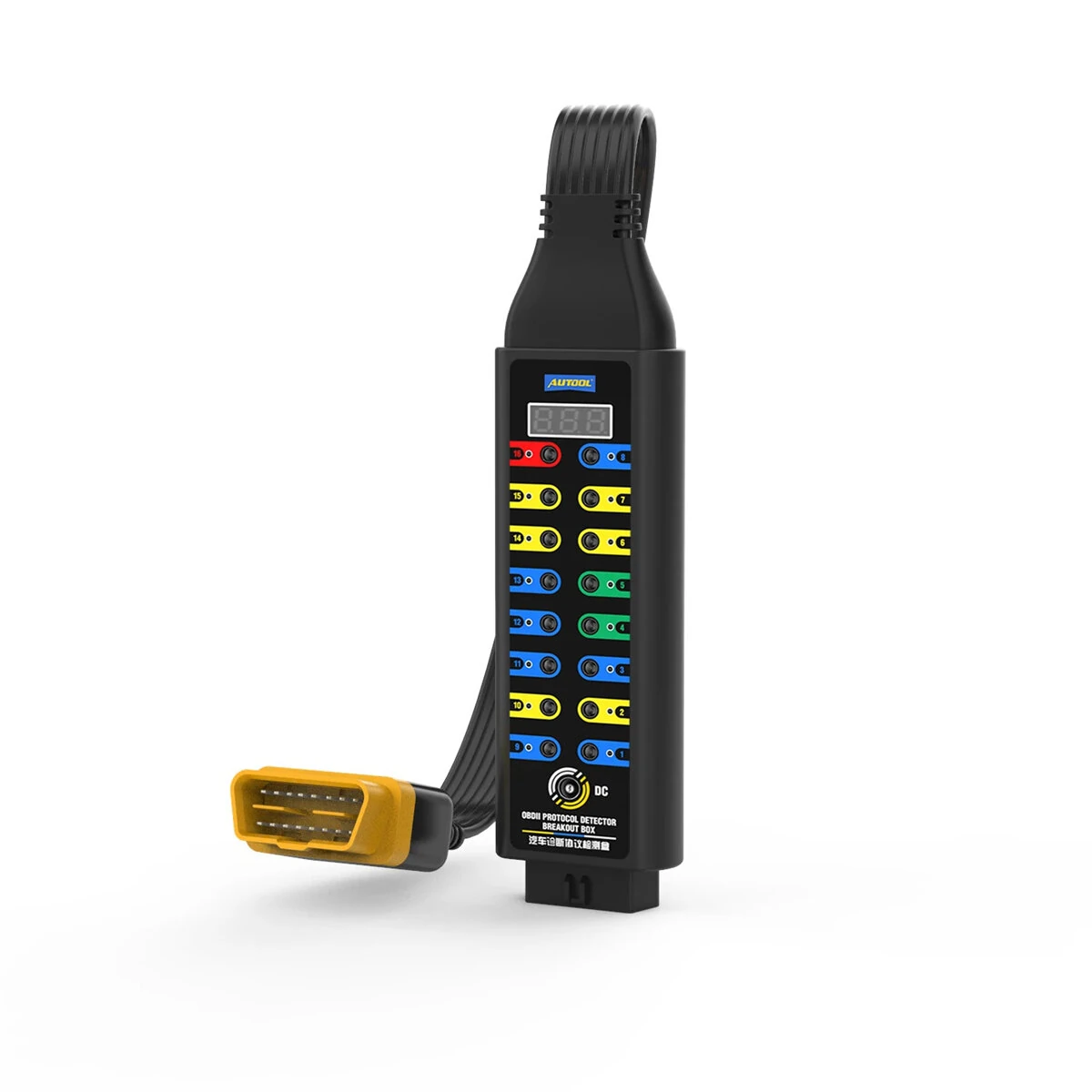 AUTOOL OBDII Automotive Diagnostic Protocol Tester 16-Pin Input Jack Professional Automotive Engine Scanner Diagnosis Testing Tool — AUTOOL