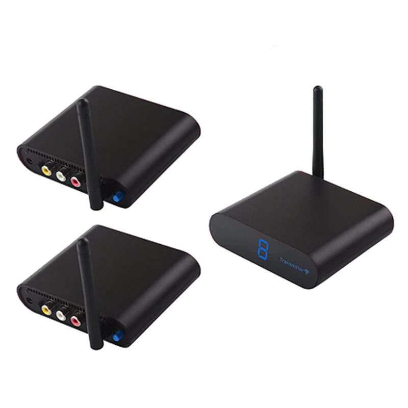 AV230 Wireless AV Transmitter and 2 Receivers 2.4G 300m Video Audio HD IR Remote Extender Kit for Home Theater CCTV — view 2