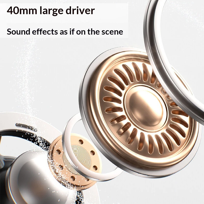 AWEI AT33 Gaming Headset Wireless bluetooth 6.0 Headphone 40mm Large Unit Deep Bass 40H Playback Ergonomics Lightweight E-sports Headphones with Mic — view 3
