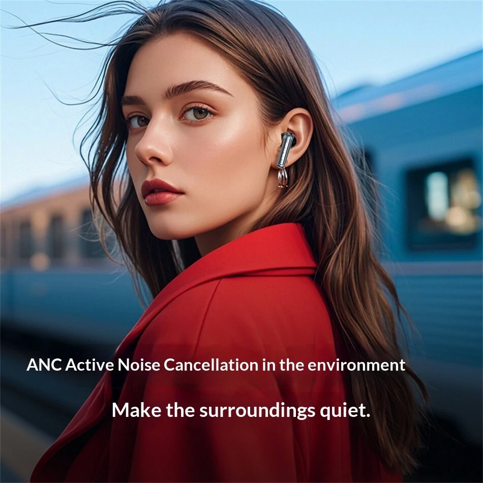 AWEI T92 ANC Pro TWS Wireless Earbuds bluetooth Earphones -52dB ANC ENC Noise Reduction Large-size Composite Diaphragm Sterso Sound Field 20H Battery Life Portable Earphone — view 6