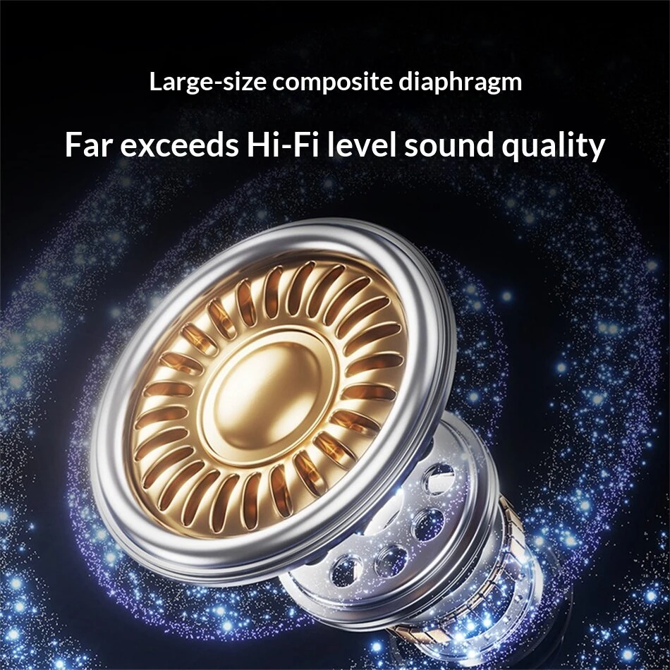 AWEI T92 ANC Pro TWS Wireless Earbuds bluetooth Earphones -52dB ANC ENC Noise Reduction Large-size Composite Diaphragm Sterso Sound Field 20H Battery Life Portable Earphone — view 7