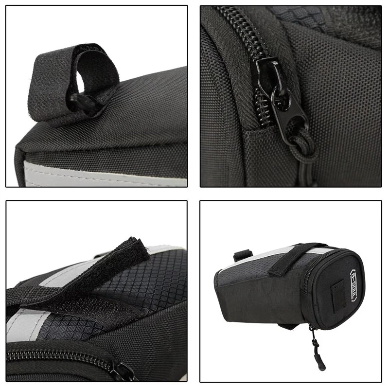 B-Soul Bicycle Bag Road Mountain Bike Saddle Bag Ultralight Bicycle Seat Tube Bag Large Space Bike Tail Bags — view 8