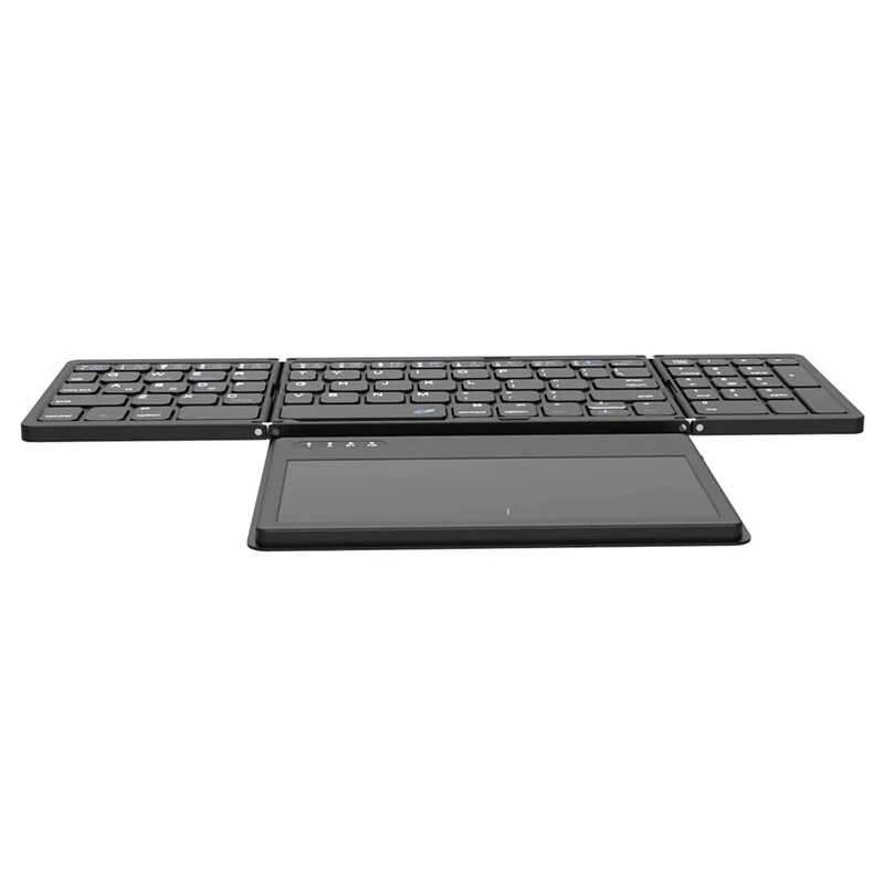 B055 Foladable Bluetooth Keyboard with Touchpad Pocket Folding Keyboard for Laptop Phone Tablet Wireless Rechargeable Keyboard — view 6