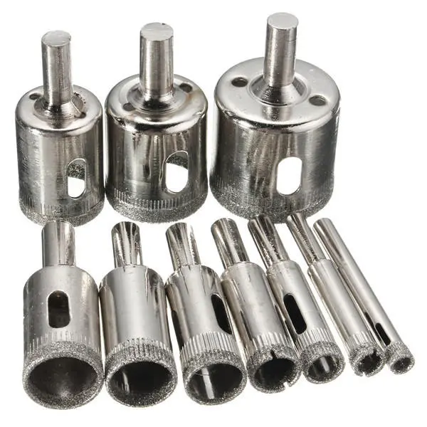 Baban 10pcs 6-32mm Diamond Hole Saw Drill Bit for Glass Ceramic Marble — Baban