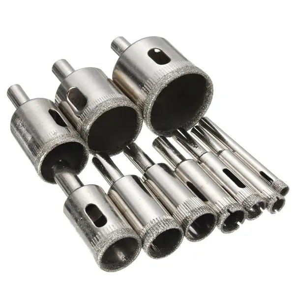 Baban 10pcs 6-32mm Diamond Hole Saw Drill Bit for Glass Ceramic Marble — view 4