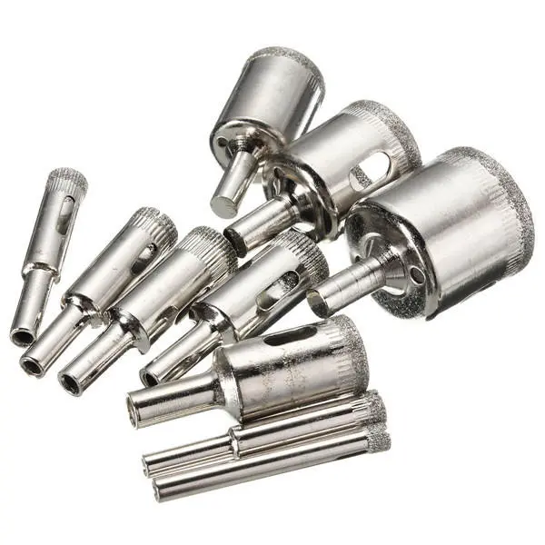 Baban 10pcs 6-32mm Diamond Hole Saw Drill Bit for Glass Ceramic Marble — view 7