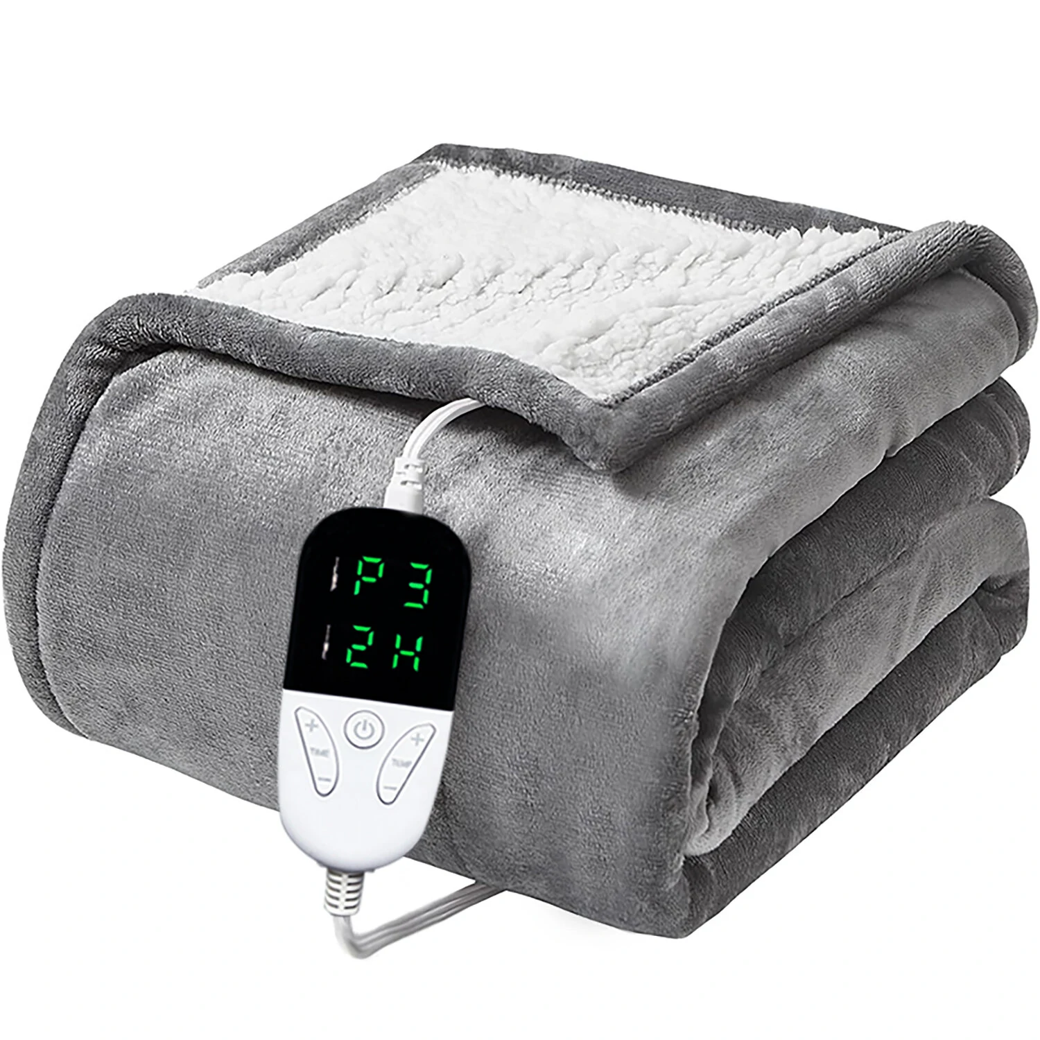 Baban 150*180cm Electric Heated Blanket Heating Bed Blankets Throw with 6 Heating Levels 10 Hours Auto Off Over-Heated Protection Ultra Soft Warm Flannel ETL Certified — view 2