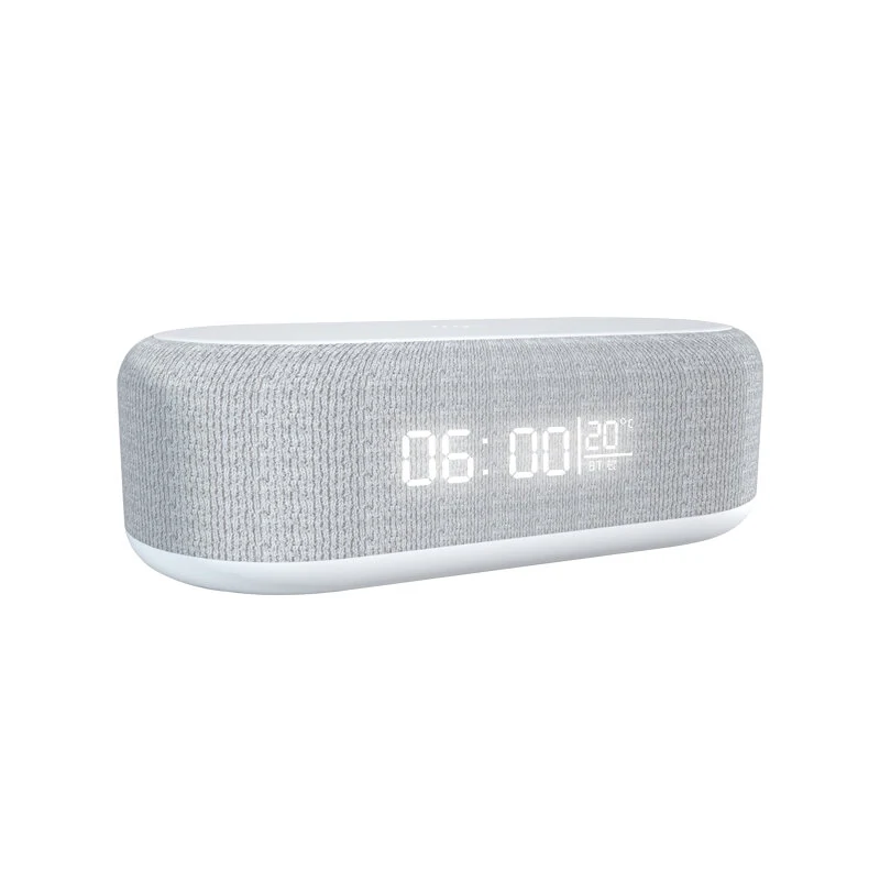 Bakeey 15W Wireless Charger with Alarm Clock Dimmable Light bluetooth Speaker for Qi-enabled Smart Phones for iPhone 15 14 13 for Huawei Mate60 Pro for Samsung Galaxy Z Flip4 for Xiaomi 13pro — view 3