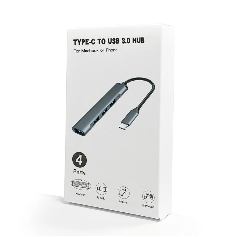 Bakeey 4-in-1 Type-C Docking Station USB Adapter with USB3.0*4 for PC Laptop Matebook HUAWEI XIAOMI Macbook Pro — view 6