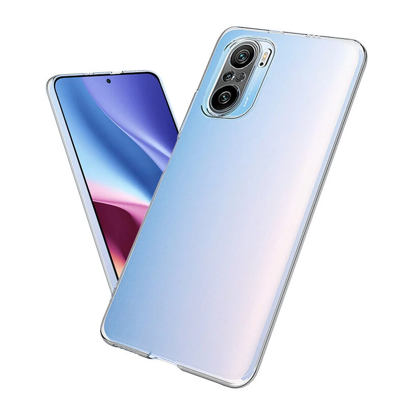 Bakeey for POCO F3 Global Version Protective Case Crystal Transparent Shockproof Non-Yellow with Lens Protection Hard PC Back Cover — view 4