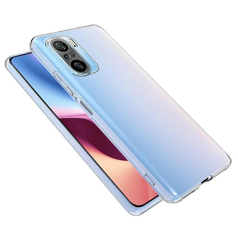 Bakeey for POCO F3 Global Version Protective Case Crystal Transparent Shockproof Non-Yellow with Lens Protection Hard PC Back Cover — view 6