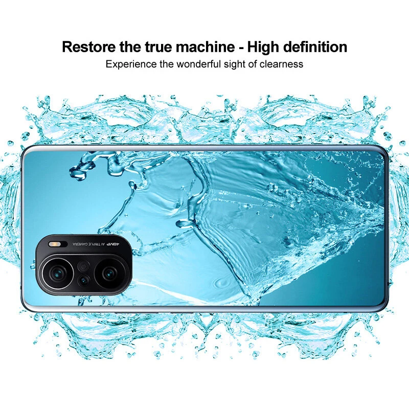 Bakeey for POCO F3 Global Version Protective Case Crystal Transparent Shockproof Non-Yellow with Lens Protection Hard PC Back Cover — view 9