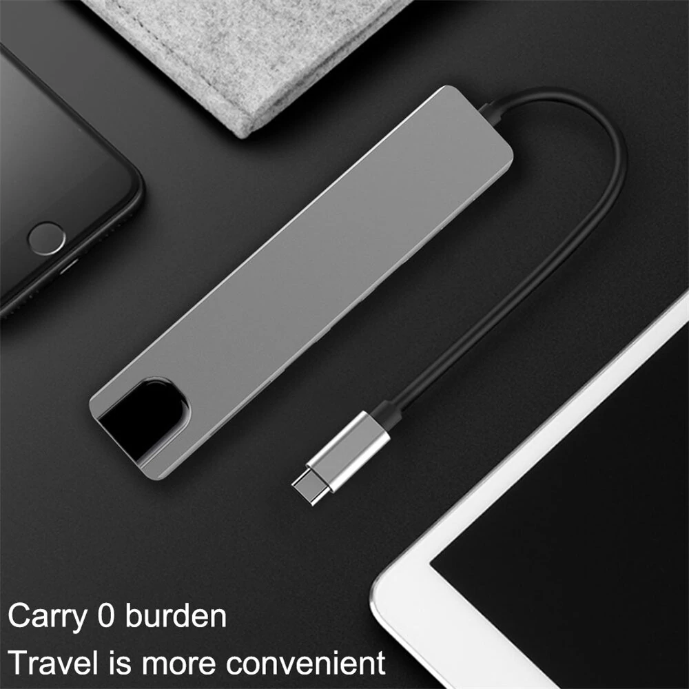 Bakeey PB-C7366 8-in-1 USB-C Hub Docking Station Adapter With 4K HDMI HD Display / 87W USB-C PD3.0 Power Delivery / USB-C Data Transmission / 2 * USB 3.0 / RJ45 Ethernet / Memory Card Readers — view 6