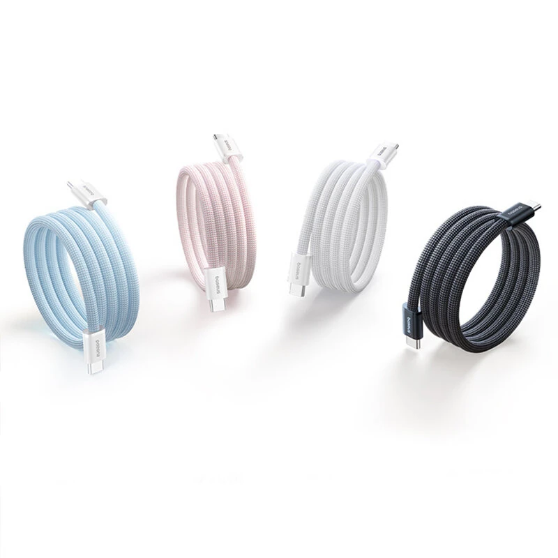 Baseus 100W Type-C to Type-C Magnetic Absorption Cable Fast Charging Data Transmission Tinned Copper Core Line 1M Long for iPhone 16 16 Pro 15 15 Pro Max for HUAWEI for OPPO for SAMSUNG — view 3