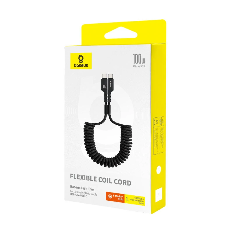 Baseus 1M USB-C to USB-C Cable 100W High Power Delivery Car Fast Charging Data Cable for Charging Phones Tablets And Laptops — view 9