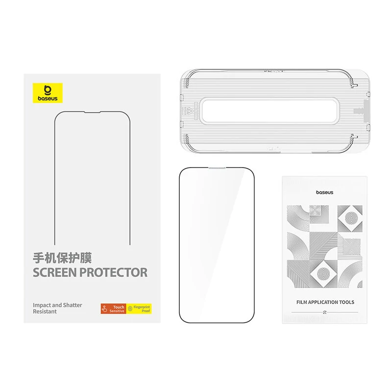 Baseus Corning Series Full-Coverage HD Tempered Glass Screen Protector for iPhone 15 15Plus 15Pro 15 Pro Max — view 8