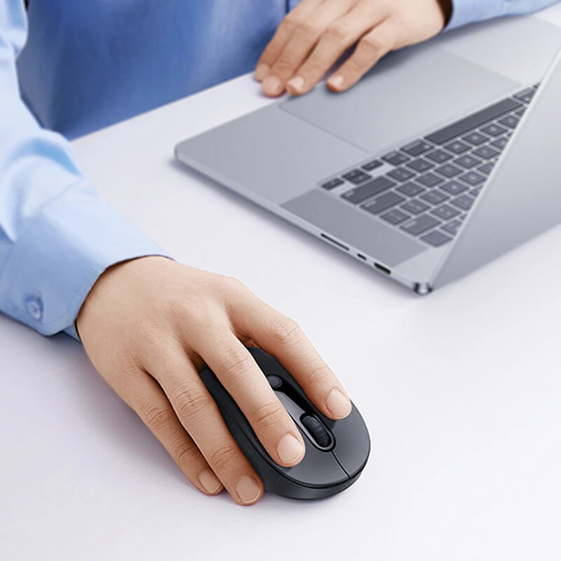 Baseus F02 bluetooth 5.3 Ergonomic Wireless Mouse 1600 DPI 70g Lightweight Portable Mute Mice for Laptop Macbook Computer — view 4
