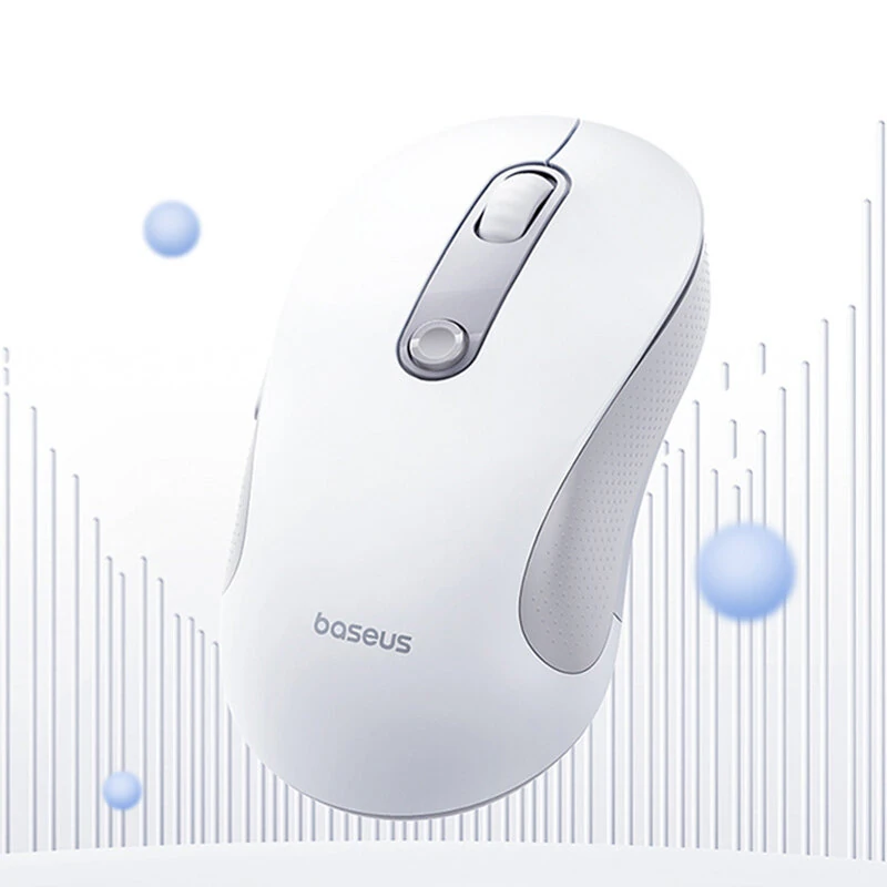 Baseus F02 bluetooth 5.3 Ergonomic Wireless Mouse 1600 DPI 70g Lightweight Portable Mute Mice for Laptop Macbook Computer — view 7
