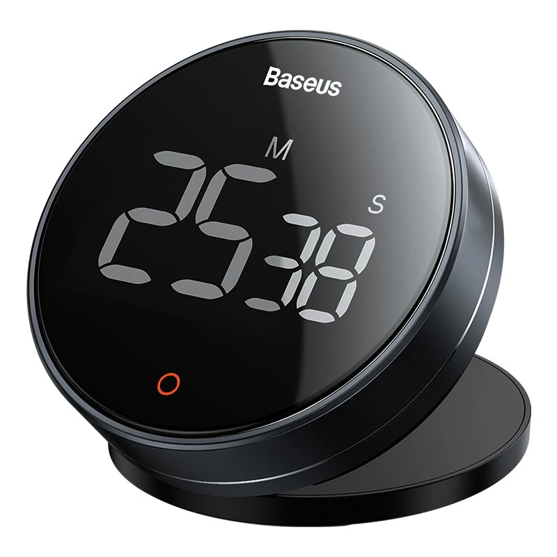 Baseus Magnetic Digital Kitchen Timer Countdown Timer for Kids Large LCD Display Volume Adjustable — view 2