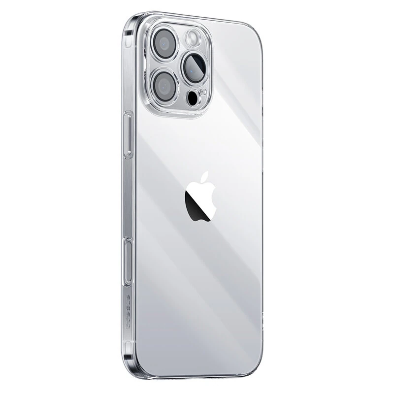 Baseus Simple Series Transparent Mobile Phone Case for iPhone 16 Pro Max Shockproof Protective Mobile Cover with Airbag for iPhone 16 Plus Oil-resistant Soft TPU Silicone Shell — view 2