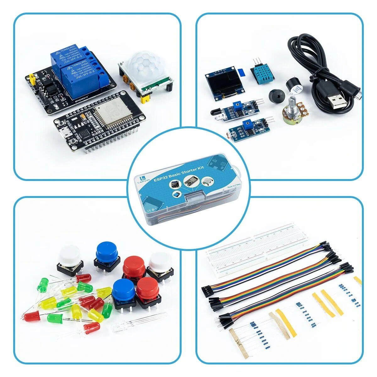 Basic Starter Kit for ESP32 ESP-32S WIFI IOT Development Board — view 5