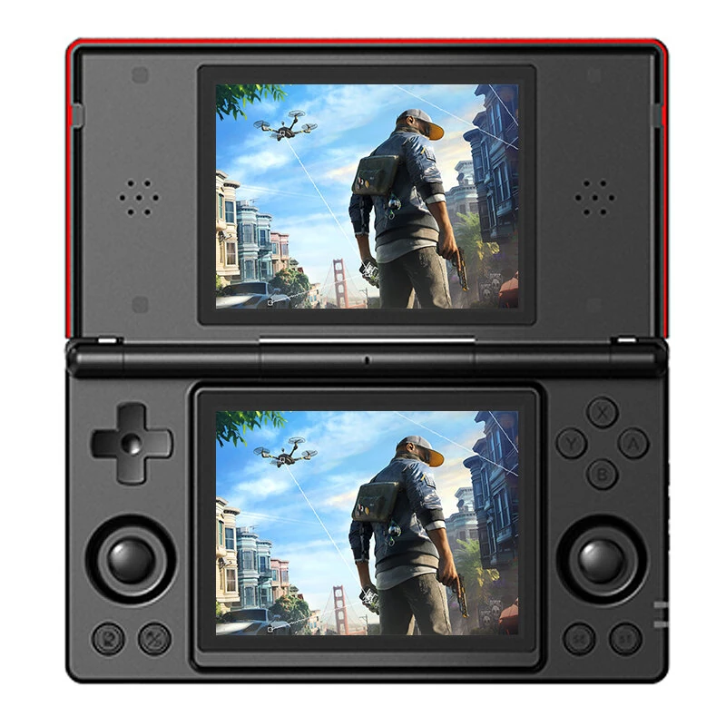[Basic version] ANBERNIC RG DS Dual Screen Android 14 Handheld Game Console 4-Inch IPS Touchscreen 4000mAh Battery Multiplayer Retro Game Console Built-in Dual HiFi Stereo Speakers Six-axis Gyro Function — view 2