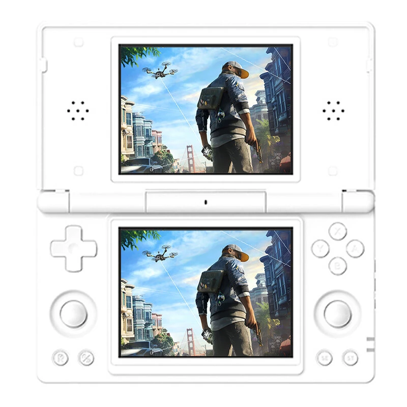 [Basic version] ANBERNIC RG DS Dual Screen Android 14 Handheld Game Console 4-Inch IPS Touchscreen 4000mAh Battery Multiplayer Retro Game Console Built-in Dual HiFi Stereo Speakers Six-axis Gyro Function — view 4