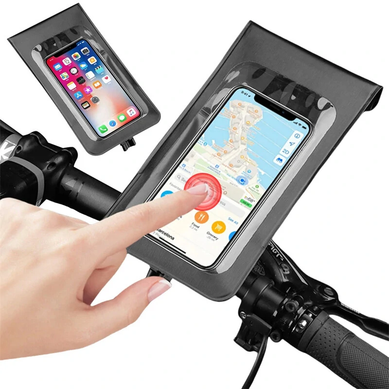 BENGGOU Waterproof Bicycle Phone Mount 360° Rotation Touch Screen Handlebar Phone Holder for MTB Bike Road Bike Cycling — view 2