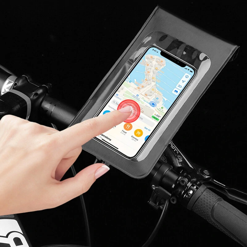BENGGOU Waterproof Bicycle Phone Mount 360° Rotation Touch Screen Handlebar Phone Holder for MTB Bike Road Bike Cycling — view 6