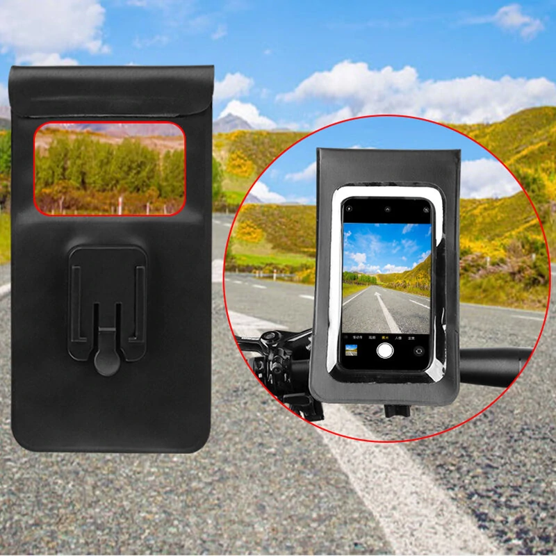 BENGGOU Waterproof Bicycle Phone Mount 360° Rotation Touch Screen Handlebar Phone Holder for MTB Bike Road Bike Cycling — view 7