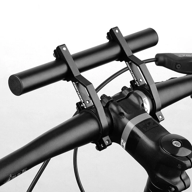 BENGGUO Detachable Bike Extended Bracket Aluminum Alloy Firmly Waterproof Rust-proof Lightweight Double Bars Suit for 20-30mm Handlebar — BENGGUO