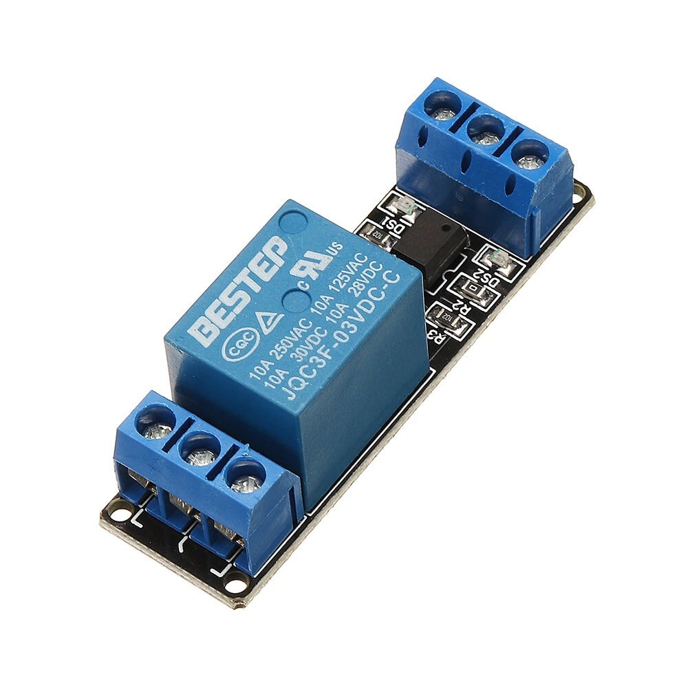 BESTEP 1 Channel 3.3V Low Level Trigger Relay Module Optocoupler Isolation Terminal — view 3