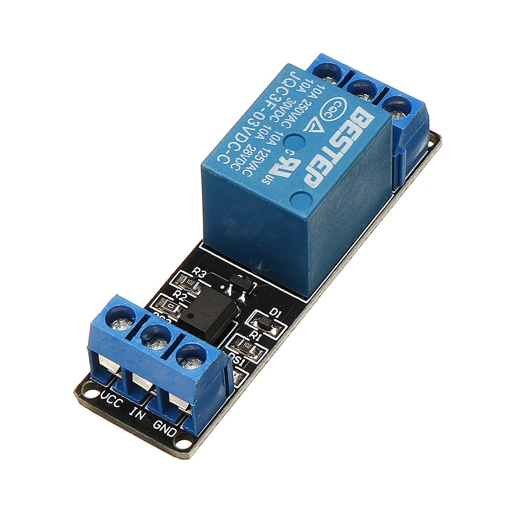 BESTEP 1 Channel 3.3V Low Level Trigger Relay Module Optocoupler Isolation Terminal — view 4
