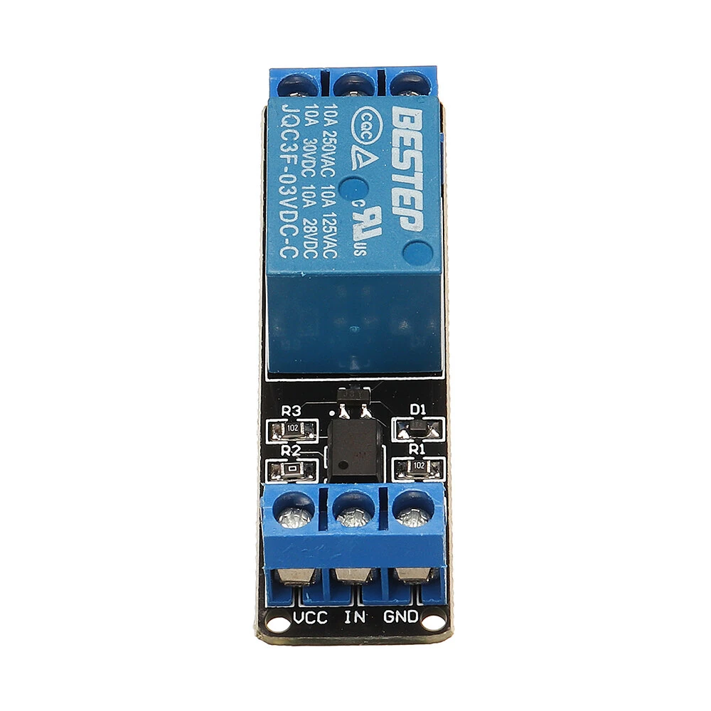 BESTEP 1 Channel 3.3V Low Level Trigger Relay Module Optocoupler Isolation Terminal — view 9