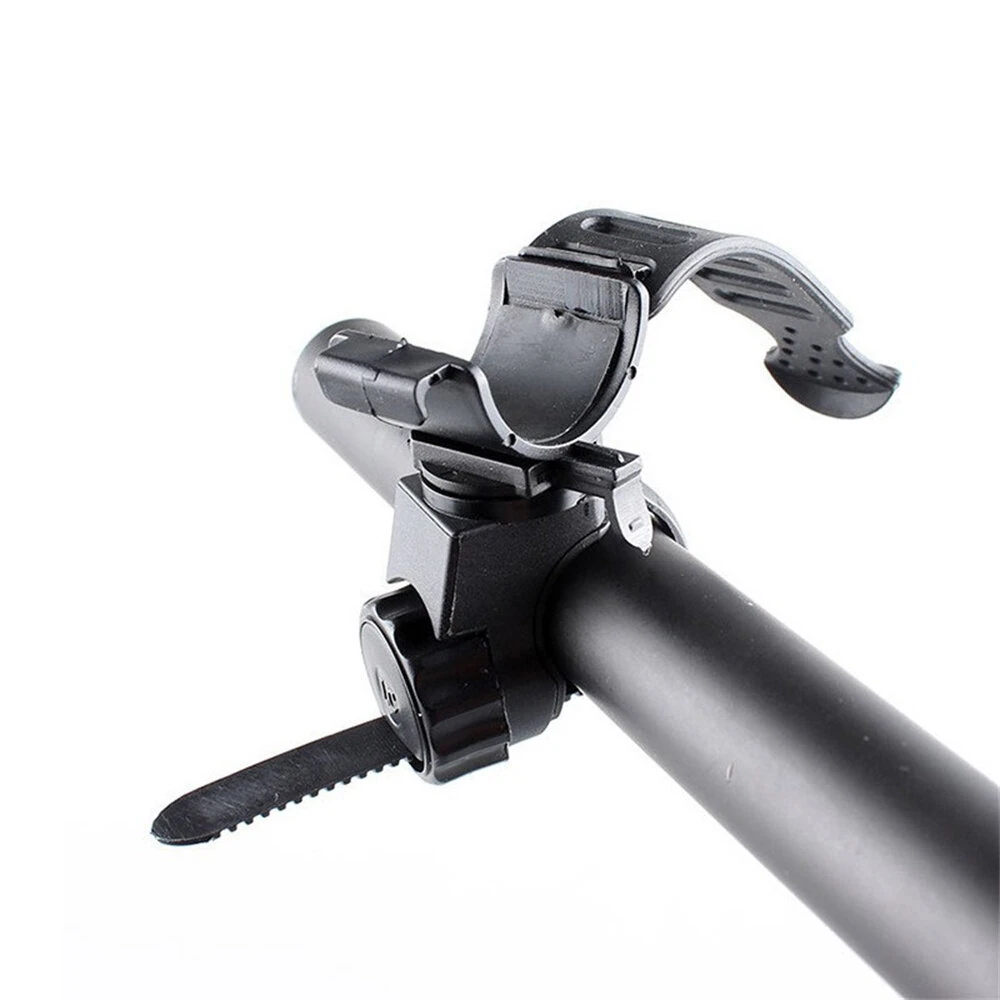 Bicycle Handlebar Light Bracket 360 Degree Rotatable Bike Lamp Holder LED Flashlight Plastic Clip Bike Light Mount Bracket — view 6